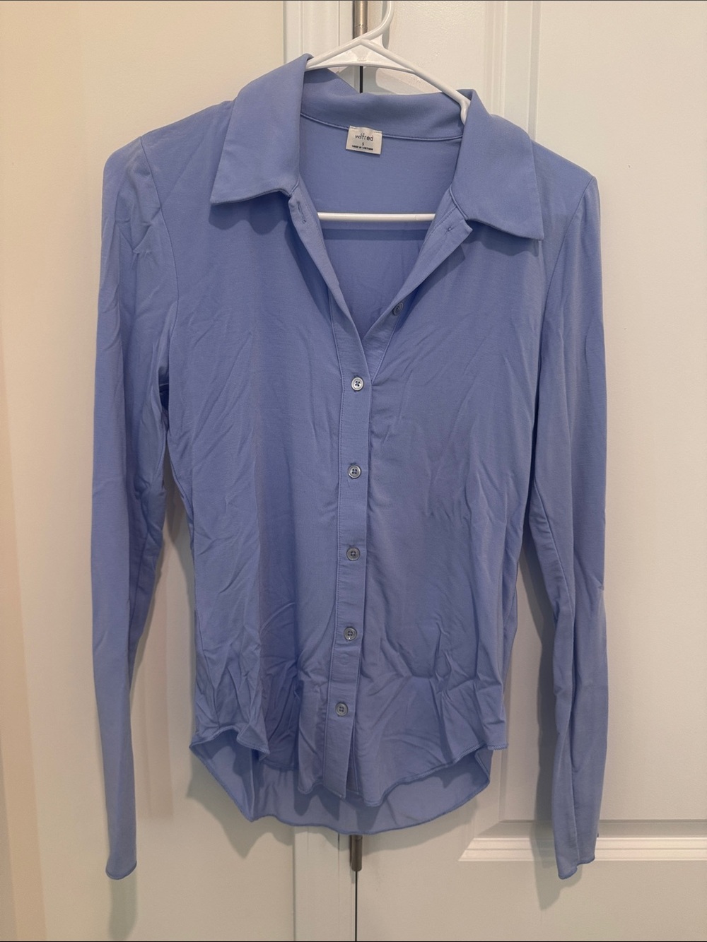 Wilfred Lavender Button-Down Collared Shirt